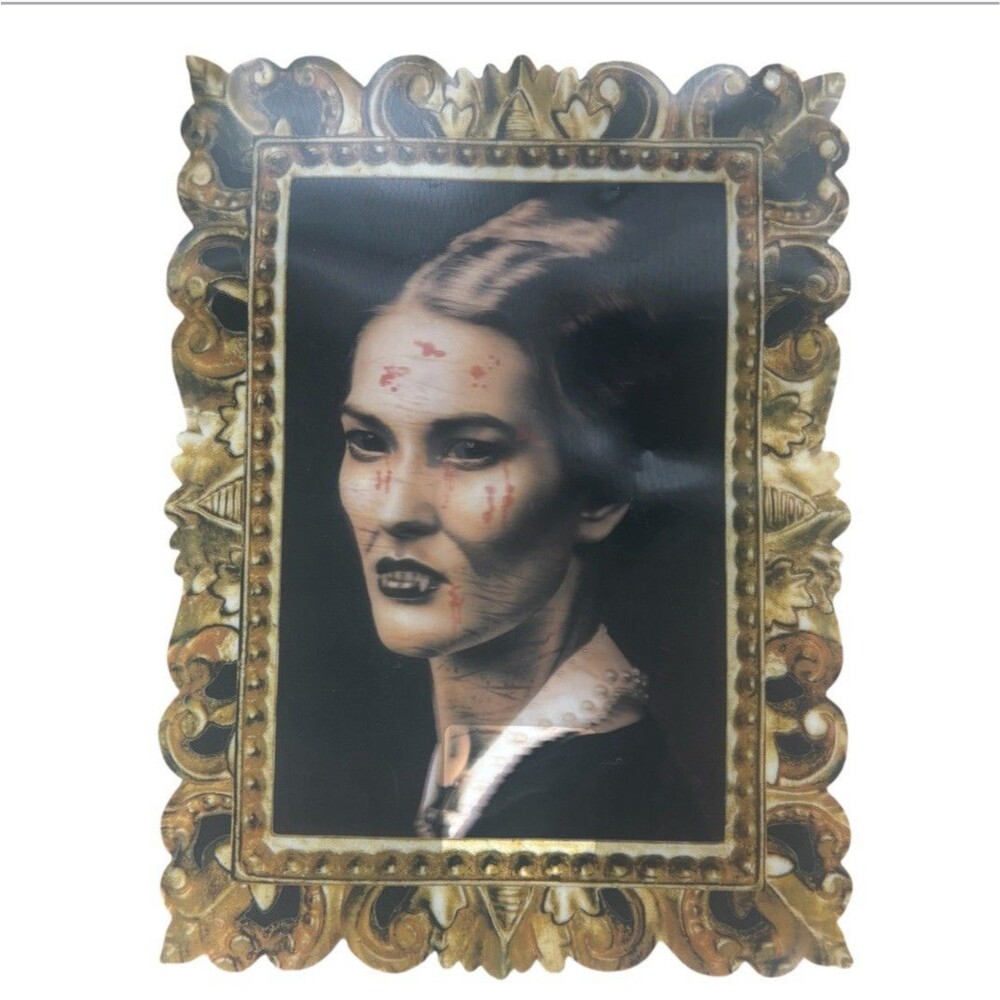 Greenbrier Halloween Moving Hologram Portrait Changing Vampire Face Frame 12x16